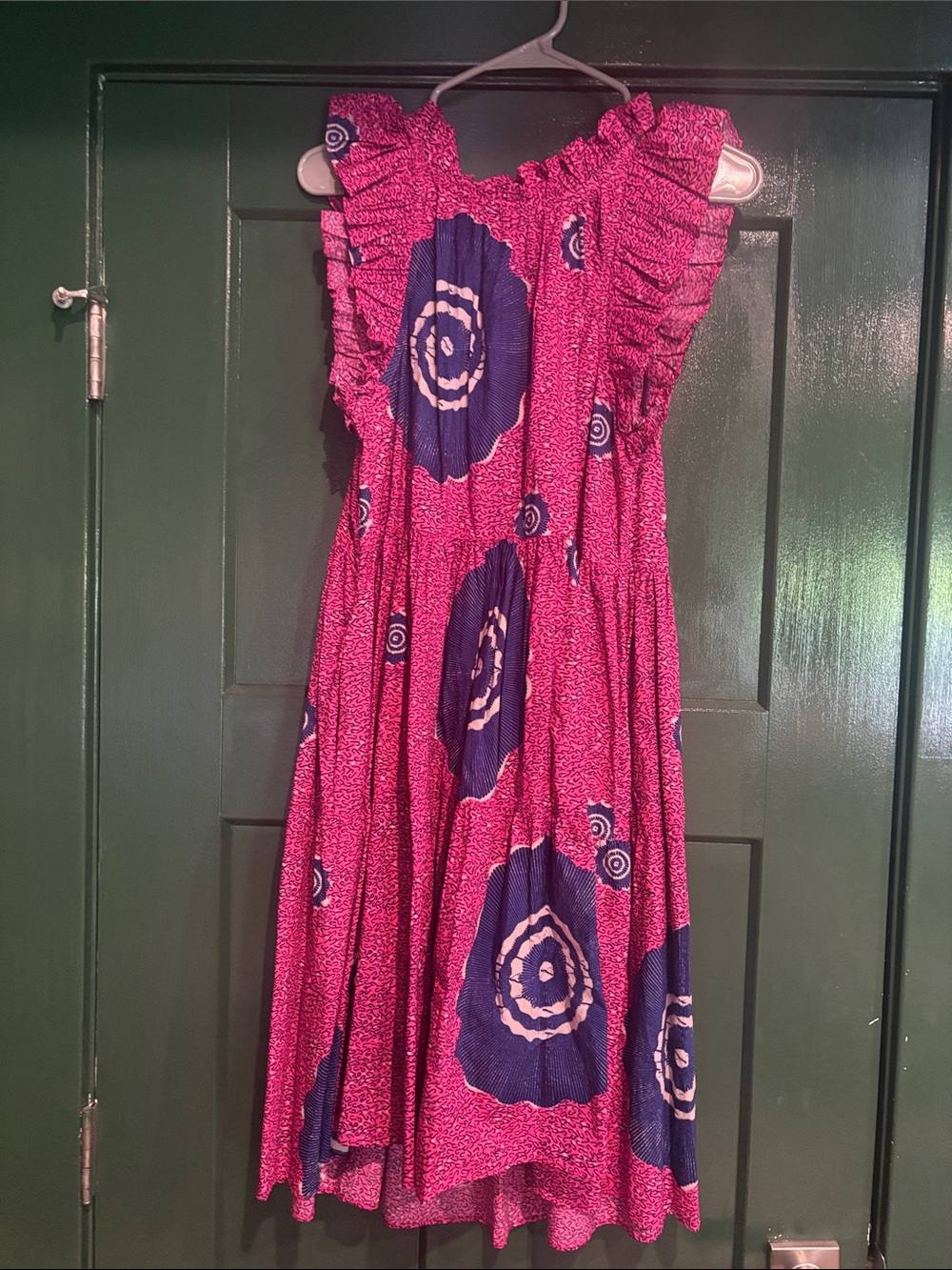 Ulla Johnson dress - pink with blue accents - size 6